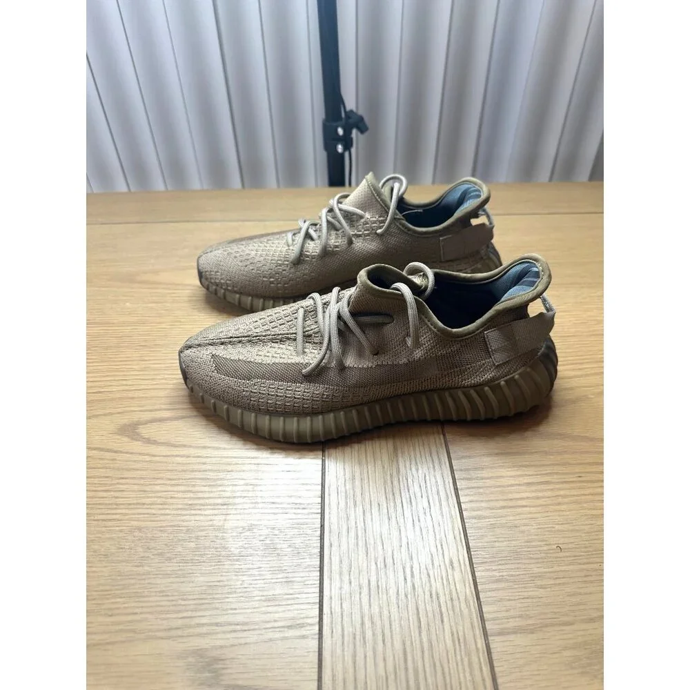 Adidas Yeezy Boost 350 V2 Earth Men's Knit Sport Shoe Sneakers Brown Tans - Picture 10 of 15